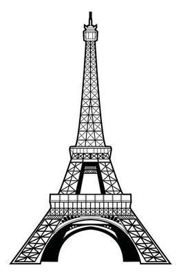 Sketch Of Paris Eiffel Tower Stock Illustration - Download Image Now - Eiffel  Tower - Paris, Architecture, Arranging - iStock