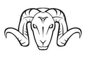 sheep isolated on white background vector
