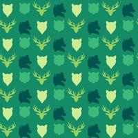 Wildlife seamless pattern vector