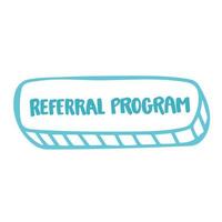 People making money from referral. Refer a friend or Referral marketing concept. Social media marketing for friends. Vector illustration.