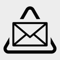 Letter,Mail icon Symbol Sign Isolate on White Background,Vector Illustration EPS.10 vector