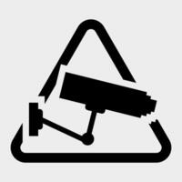 icono de video vigilancia cámara CCTV. vector