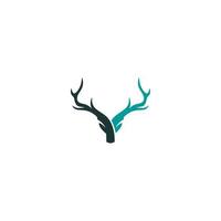 deer head vector logo design