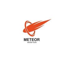 plantilla de vector de logotipo de meteorito