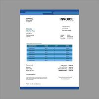 invoice template in vector