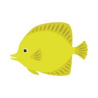 Lemon yellow fish. vector