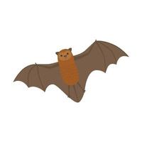 ilustración de vuelo de murciélago vector