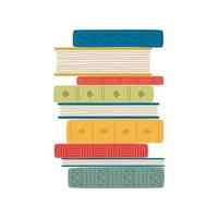 Stack of books. Pile of books vector