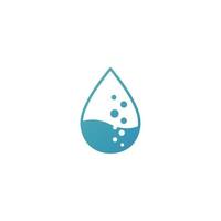 Vector logo illustration water gradient colorful style