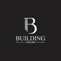 Logo design initial letter B for business or personal with a creative concept vector