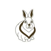 Rabbit vector icon illustration design