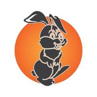 Rabbit vector icon illustration design