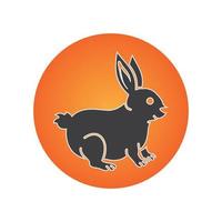 Rabbit vector icon illustration design