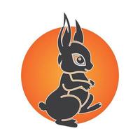 Rabbit vector icon illustration design