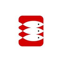 illustration of a three fish. good for seafood restaurant or any business related to fish vector