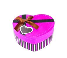 Pink Heart-shaped box photo