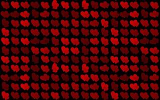 seamless pattern with red hearts vector