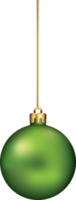 ornements de boule de noël suspendus à du fil d'or png