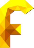 alfabet guld Färg polygon font stil png