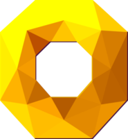 alfabet guld Färg polygon font stil png