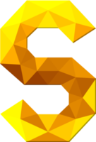 alfabet guld Färg polygon font stil png