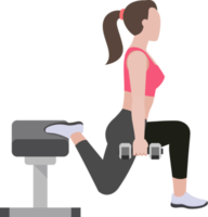 woman workout exercise png