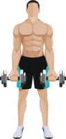 man workout exercise png