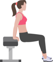 woman workout exercise png