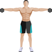 ejercicio de entrenamiento de hombre png