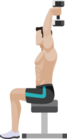 ejercicio de entrenamiento de hombre png