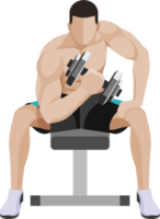 ejercicio de entrenamiento de hombre png