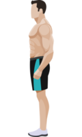 Men exercise illustration png