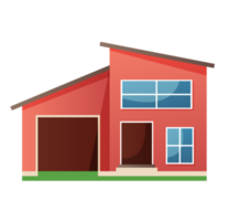 residential houses exterior flat style png