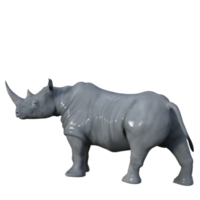 Nashorn isoliert 3D-Rendering png