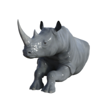 rendu 3d isolé de rhinocéros png