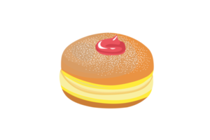 paczki taart vlak illustratie png