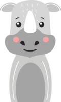 personnage de dessin animé de rhinocéros png