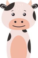 personaje de dibujos animados de vaca png