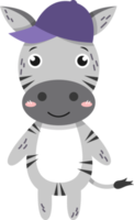 personagens de desenhos animados de zebra com roupas png