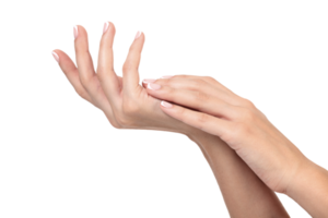 manos femeninas, concepto de cuidado de la piel