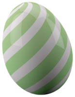 Green easter egg 3d pattern png