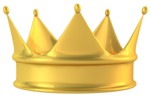 gyllene krona en kunglig kung begrepp png