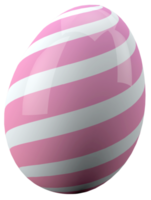 Pink easter egg 3d pattern png