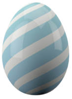 blå påsk ägg 3d mönster png