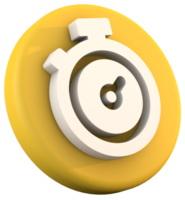 Icona dell'orologio 3D png