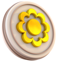 3d sunflower icon png