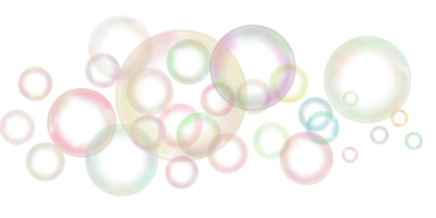 Transparent rainbow soap bubble png