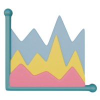 mountain chart on transparent background png