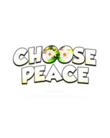 Choose Peace Typography Illustration png