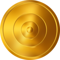 bouclier de plaque d'or png